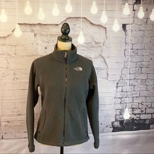 Charcoal Northface Zip Up Fleece Jacket